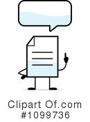 Document Clipart #1099736 by Cory Thoman