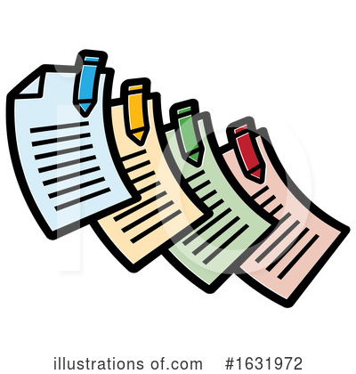 Document Clipart #1631972 by Lal Perera