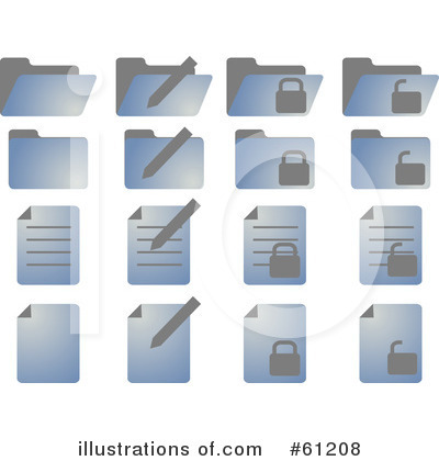 Royalty-Free (RF) Document Clipart Illustration by Kheng Guan Toh - Stock Sample #61208