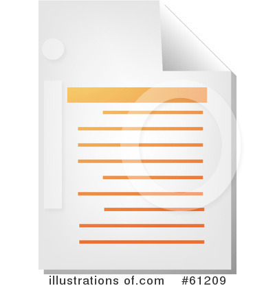 Royalty-Free (RF) Document Clipart Illustration by Kheng Guan Toh - Stock Sample #61209