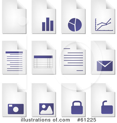 Royalty-Free (RF) Documents Clipart Illustration by Kheng Guan Toh - Stock Sample #61225
