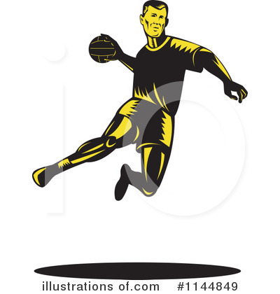 Royalty-Free (RF) Dodgeball Clipart Illustration by patrimonio - Stock Sample #1144849