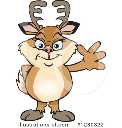 Deer Clipart #1280322 by Dennis Holmes Designs
