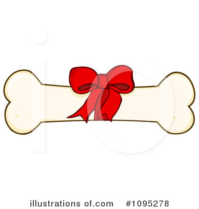 Royalty-Free (RF) Dog Bone Clipart Illustration by Hit Toon - Stock Sample #1095278