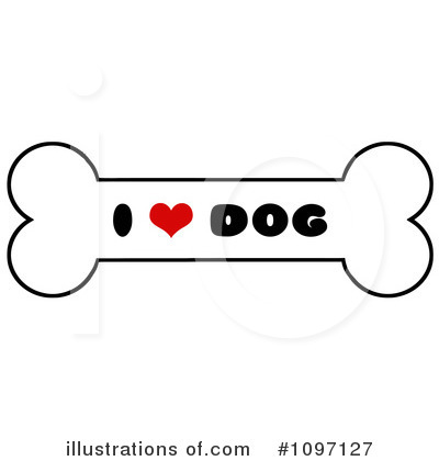 Royalty-Free (RF) Dog Bone Clipart Illustration by Hit Toon - Stock Sample #1097127