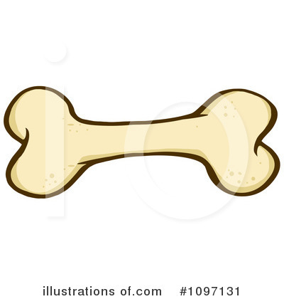 Royalty-Free (RF) Dog Bone Clipart Illustration by Hit Toon - Stock Sample #1097131