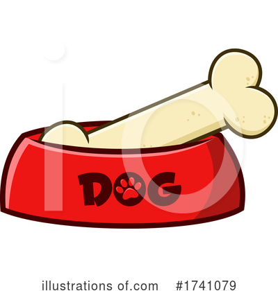 Royalty-Free (RF) Dog Bone Clipart Illustration by Hit Toon - Stock Sample #1741079