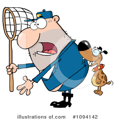 Royalty-Free (RF) Dog Catcher Clipart Illustration by Hit Toon - Stock Sample #1094142