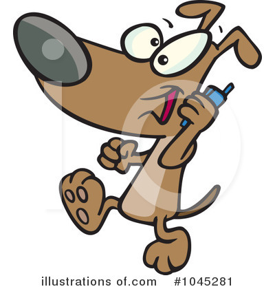 Royalty-Free (RF) Dog Clipart Illustration by toonaday - Stock Sample #1045281