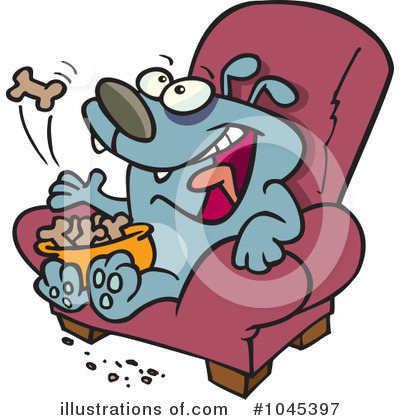 Royalty-Free (RF) Dog Clipart Illustration by toonaday - Stock Sample #1045397