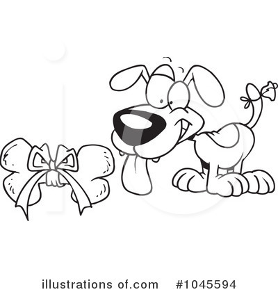 Royalty-Free (RF) Dog Clipart Illustration by toonaday - Stock Sample #1045594