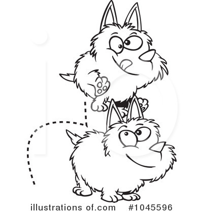 Royalty-Free (RF) Dog Clipart Illustration by toonaday - Stock Sample #1045596