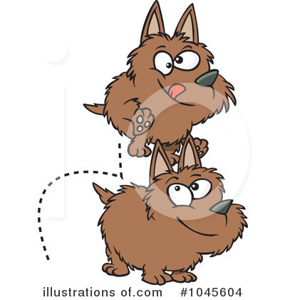 Royalty-Free (RF) Dog Clipart Illustration by toonaday - Stock Sample #1045604