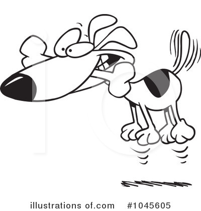 Royalty-Free (RF) Dog Clipart Illustration by toonaday - Stock Sample #1045605