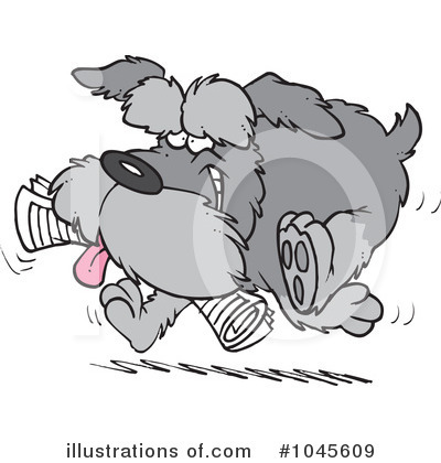 Royalty-Free (RF) Dog Clipart Illustration by toonaday - Stock Sample #1045609