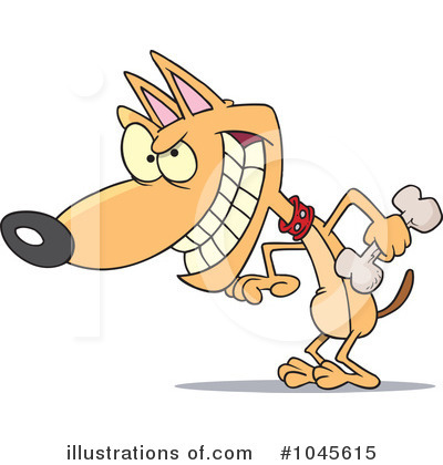 Royalty-Free (RF) Dog Clipart Illustration by toonaday - Stock Sample #1045615