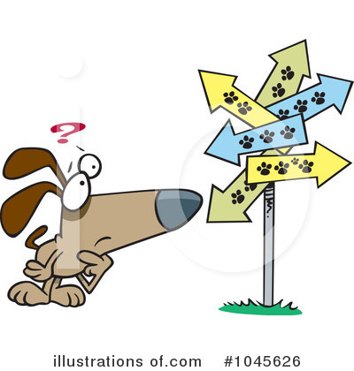 Royalty-Free (RF) Dog Clipart Illustration by toonaday - Stock Sample #1045626