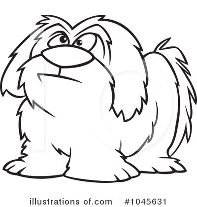 Royalty-Free (RF) Dog Clipart Illustration by toonaday - Stock Sample #1045631