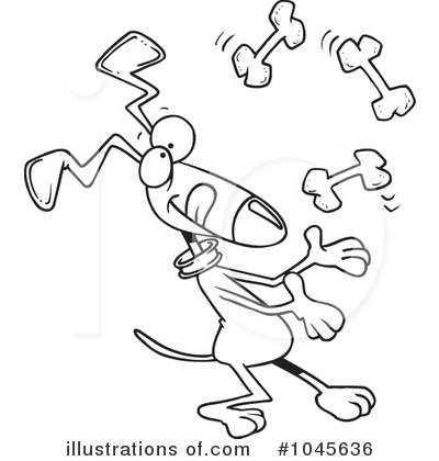 Royalty-Free (RF) Dog Clipart Illustration by toonaday - Stock Sample #1045636