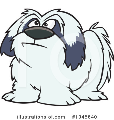 Royalty-Free (RF) Dog Clipart Illustration by toonaday - Stock Sample #1045640