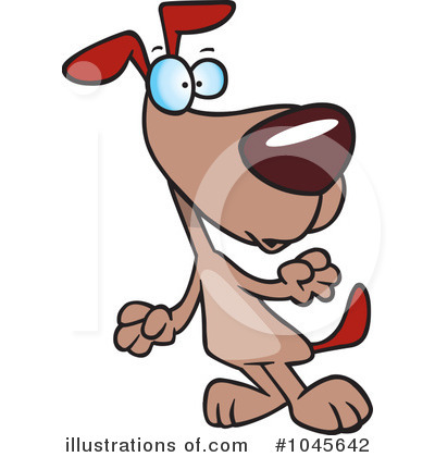 Royalty-Free (RF) Dog Clipart Illustration by toonaday - Stock Sample #1045642