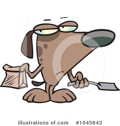 Royalty-Free (RF) Dog Clipart Illustration by toonaday - Stock Sample #1045643