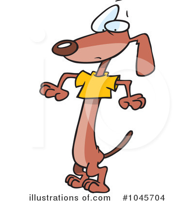 Weiner Dog Clipart #1045704 by toonaday