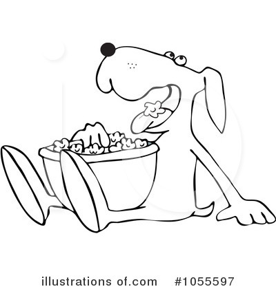 Royalty-Free (RF) Dog Clipart Illustration by djart - Stock Sample #1055597