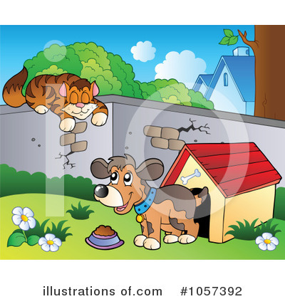 Cat And Dog Clipart #1057392 by visekart