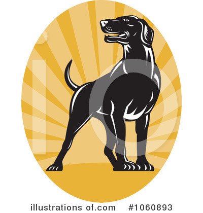 Royalty-Free (RF) Dog Clipart Illustration by patrimonio - Stock Sample #1060893
