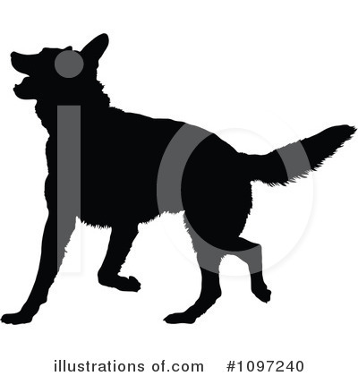 German Shepherd Clipart #1097240 by Maria Bell