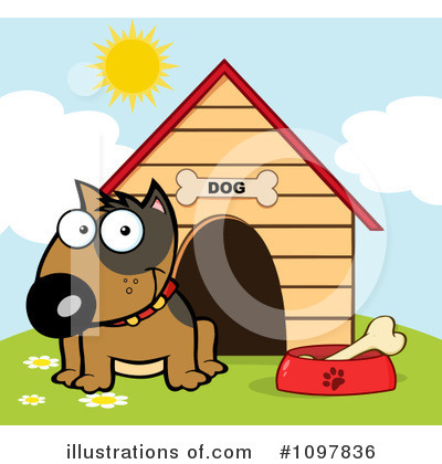 Royalty-Free (RF) Dog Clipart Illustration by Hit Toon - Stock Sample #1097836
