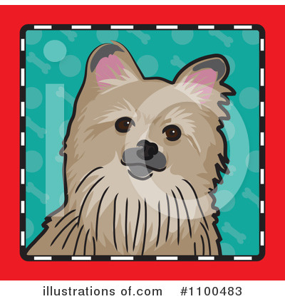 Pomeranian Clipart #1100483 by Maria Bell