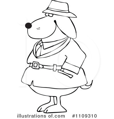 Royalty-Free (RF) Dog Clipart Illustration by djart - Stock Sample #1109310