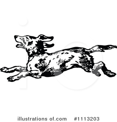 Royalty-Free (RF) Dog Clipart Illustration by Prawny Vintage - Stock Sample #1113203