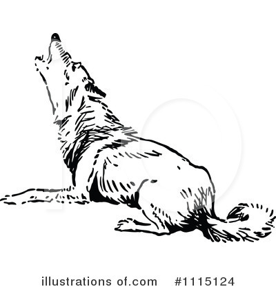 Royalty-Free (RF) Dog Clipart Illustration by Prawny Vintage - Stock Sample #1115124