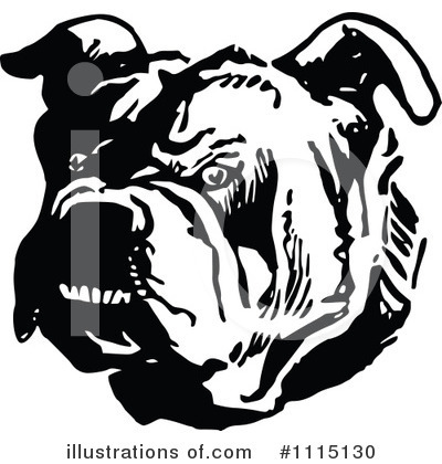 Royalty-Free (RF) Dog Clipart Illustration by Prawny Vintage - Stock Sample #1115130
