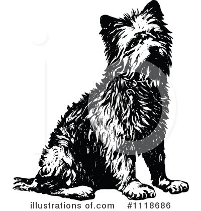 Royalty-Free (RF) Dog Clipart Illustration by Prawny Vintage - Stock Sample #1118686
