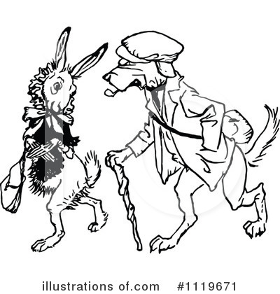 Rabbits Clipart #1119671 by Prawny Vintage