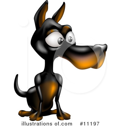 Police Dog Clipart #11197 by AtStockIllustration