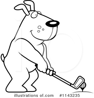 Golfing Clipart #1143235 by Cory Thoman