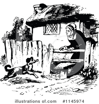 Royalty-Free (RF) Dog Clipart Illustration by Prawny Vintage - Stock Sample #1145974