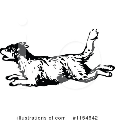 Royalty-Free (RF) Dog Clipart Illustration by Prawny Vintage - Stock Sample #1154642