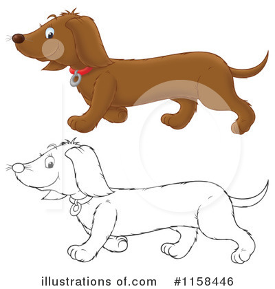 Royalty-Free (RF) Dog Clipart Illustration by Alex Bannykh - Stock Sample #1158446