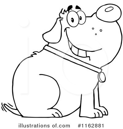 Royalty-Free (RF) Dog Clipart Illustration by Hit Toon - Stock Sample #1162881