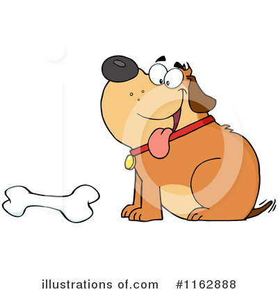 Dog Bone Clipart #1162888 by Hit Toon