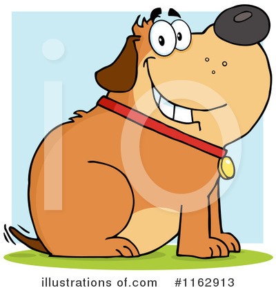 Royalty-Free (RF) Dog Clipart Illustration by Hit Toon - Stock Sample #1162913