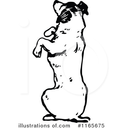 Royalty-Free (RF) Dog Clipart Illustration by Prawny Vintage - Stock Sample #1165675