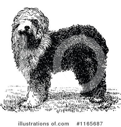 Royalty-Free (RF) Dog Clipart Illustration by Prawny Vintage - Stock Sample #1165687