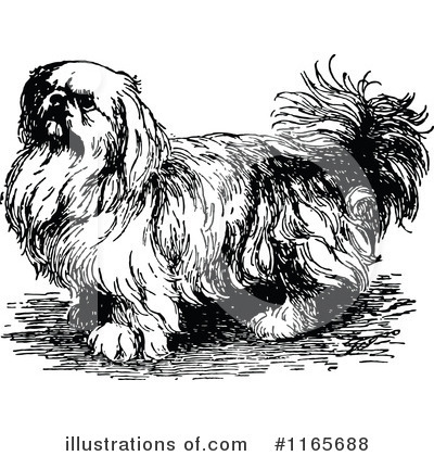 Royalty-Free (RF) Dog Clipart Illustration by Prawny Vintage - Stock Sample #1165688